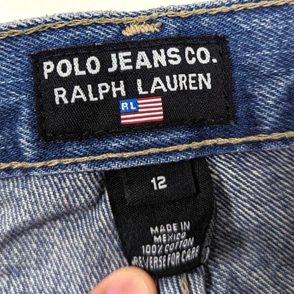 Vintage Ralph Lauren Jeans Girls Size 12 Medium Wash Flare - Picture 7 of 7